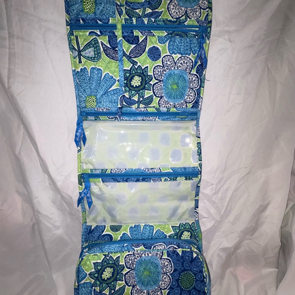 Vera Bradley Blue and Green Floral Travel Bag